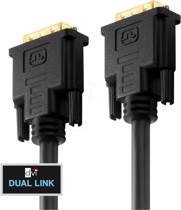 Кабель DVI - двоканальний - серія PureInstall 0,50 м