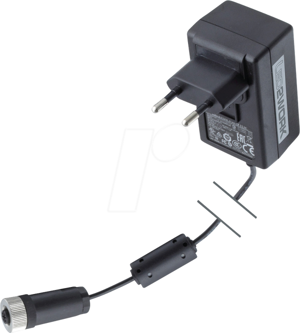 24V DC Steckernetzteil mit M12 Buchse A-kodiert , 36 Вт