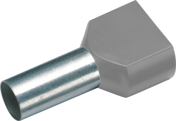 Twin-Aderendhülse isoliert 2x10,0 mm²/14 mm, rot, 100er Pack