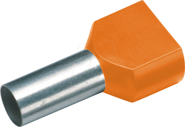 Twin-Aderendhülse isoliert 2x4,0 mm²/12 mm, оранжевий, 100er Pack