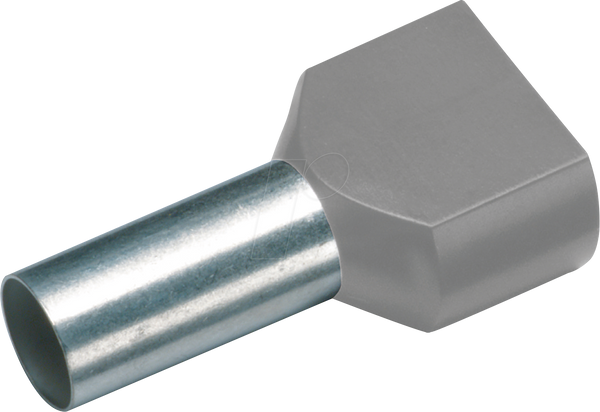 Twin-Aderendhülse isoliert 2x1,5 mm²/12 mm, rot, 100er Pack