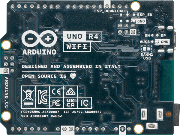 Arduino UNO Rev4 WiFi, RA4M1, ESP32-S3