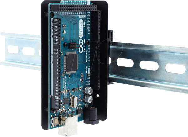 Кронштейн для монтажної рейки Top-Hat, Arduino, сталь, чорний