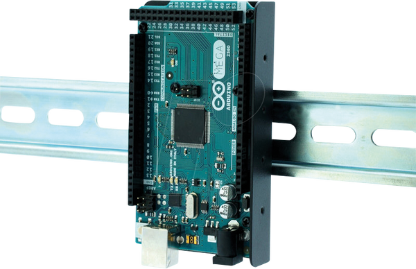 Кронштейн для монтажної рейки Top-Hat, Arduino, сталь, чорний