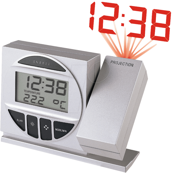 TECHNOLINE Funkwecker, digital, mit Projektion Uhren Wecker