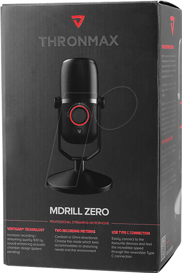 Микрофон, MDrill Zero, 48 кГц, черный
