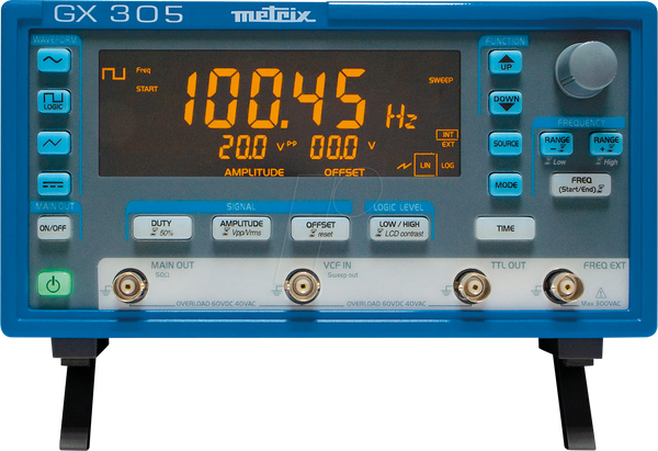 METRIX Funktionsgenerator GX 305 , DDS, 0,001 Hz ... 5 MHz ...