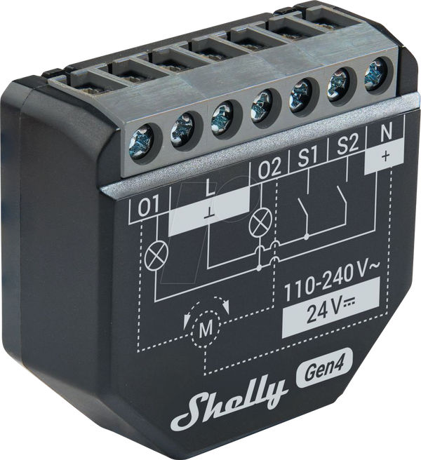 Shellie 2 SHELLY Shelly 2PM Gen4, BT Matter Zigbee WLAN Messaktor, 2-Kanal ...